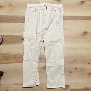 Modern cropped cut pants